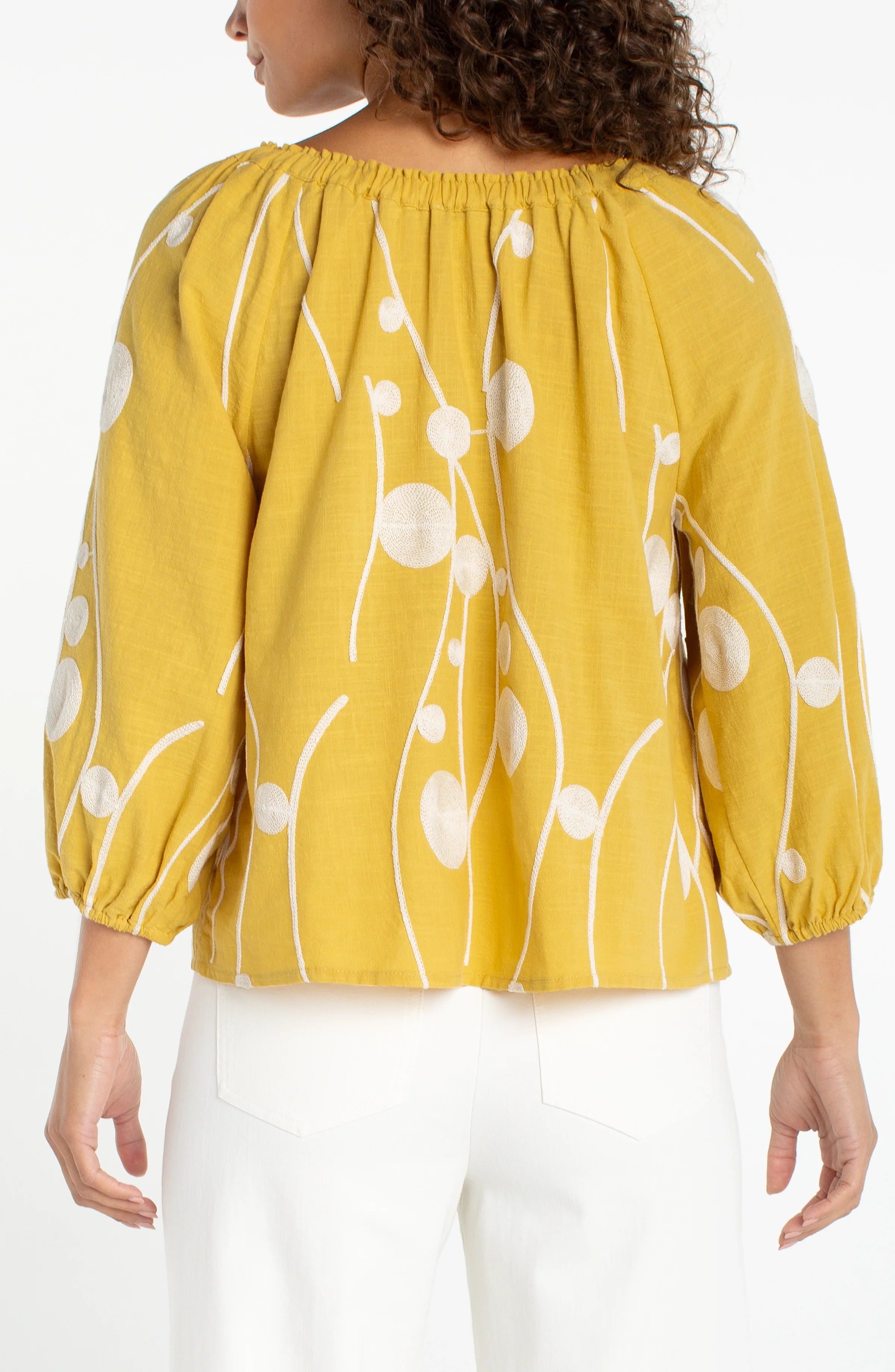 3/4 SLEEVE WOVEN TOP - Image 3