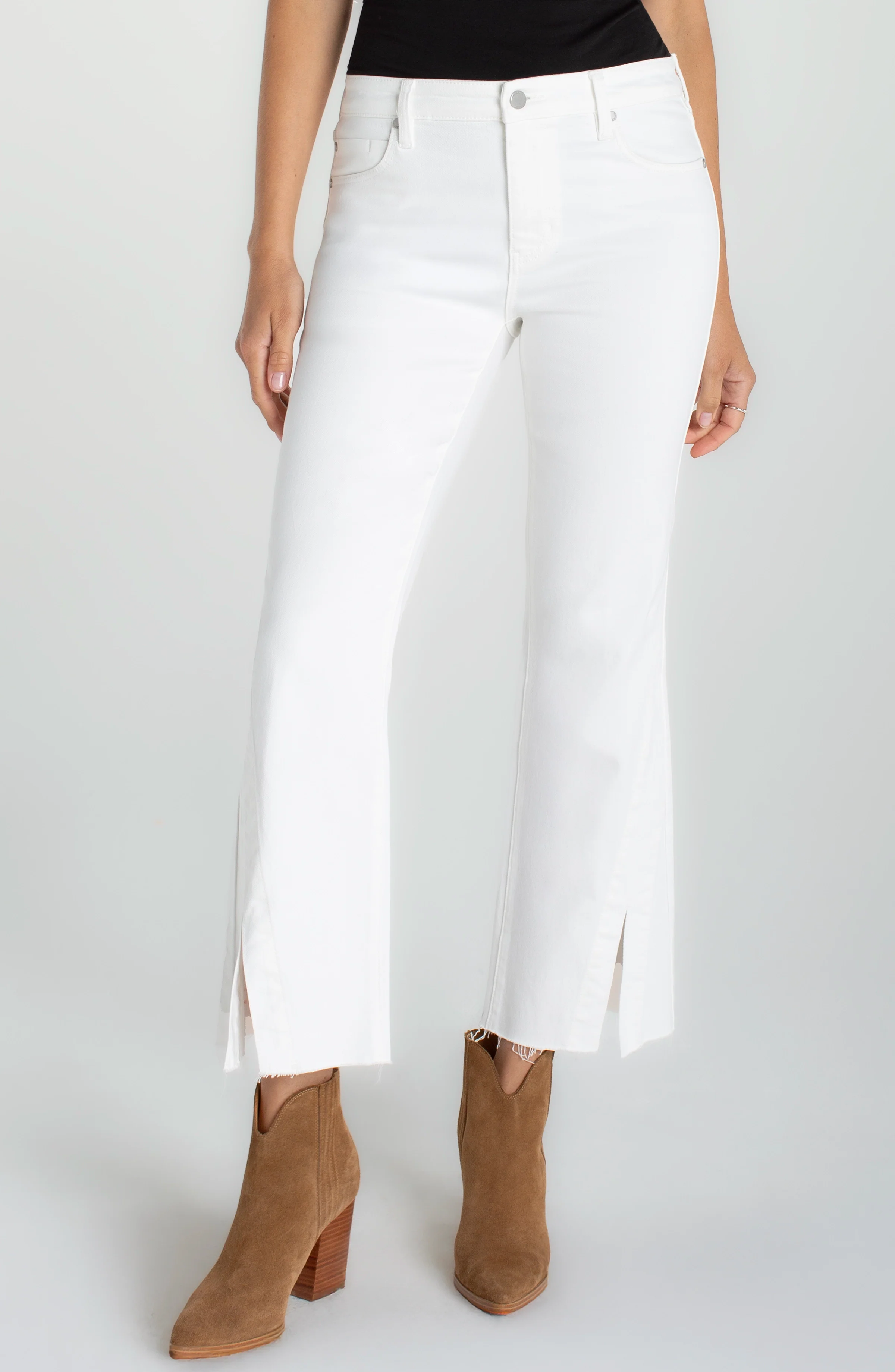 HANNAH CROP FLARE WITH TWISTED SLIT