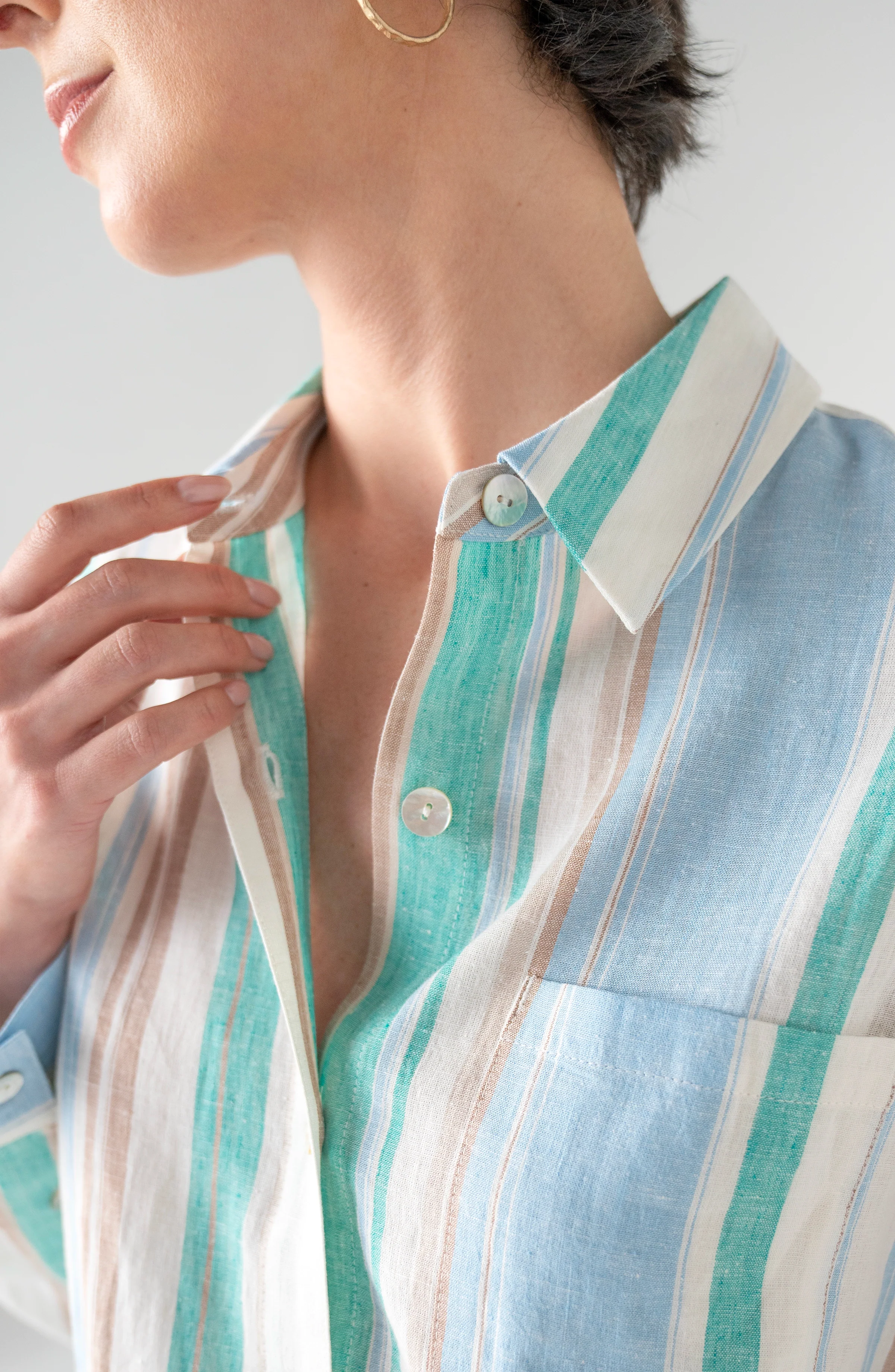 RELAXED BUTTON DOWN SHIRT - Image 2