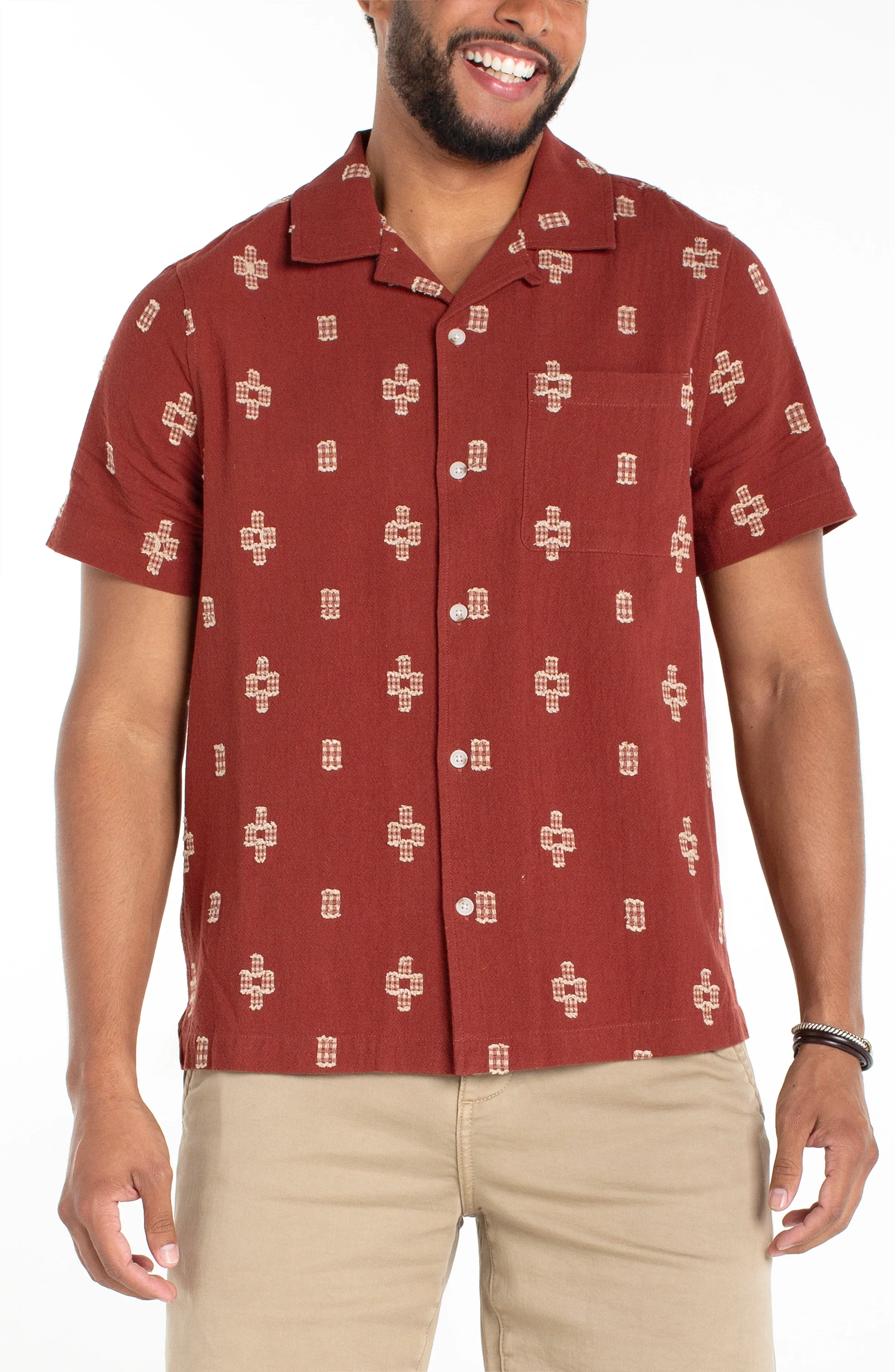 SHORT SLEEVE CAMP SHIRT