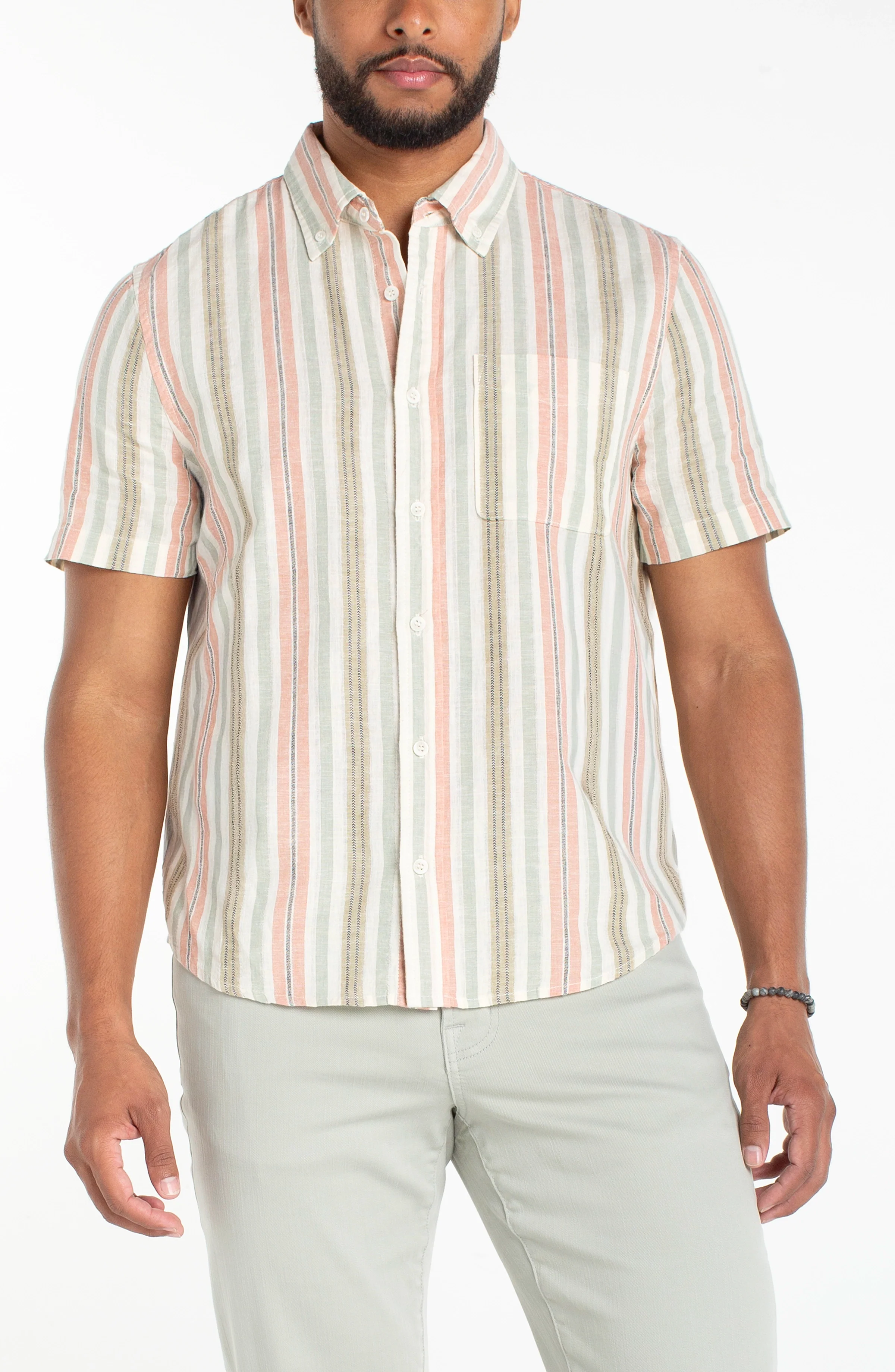 SHORT SLEEVE BUTTON UP SHIRT