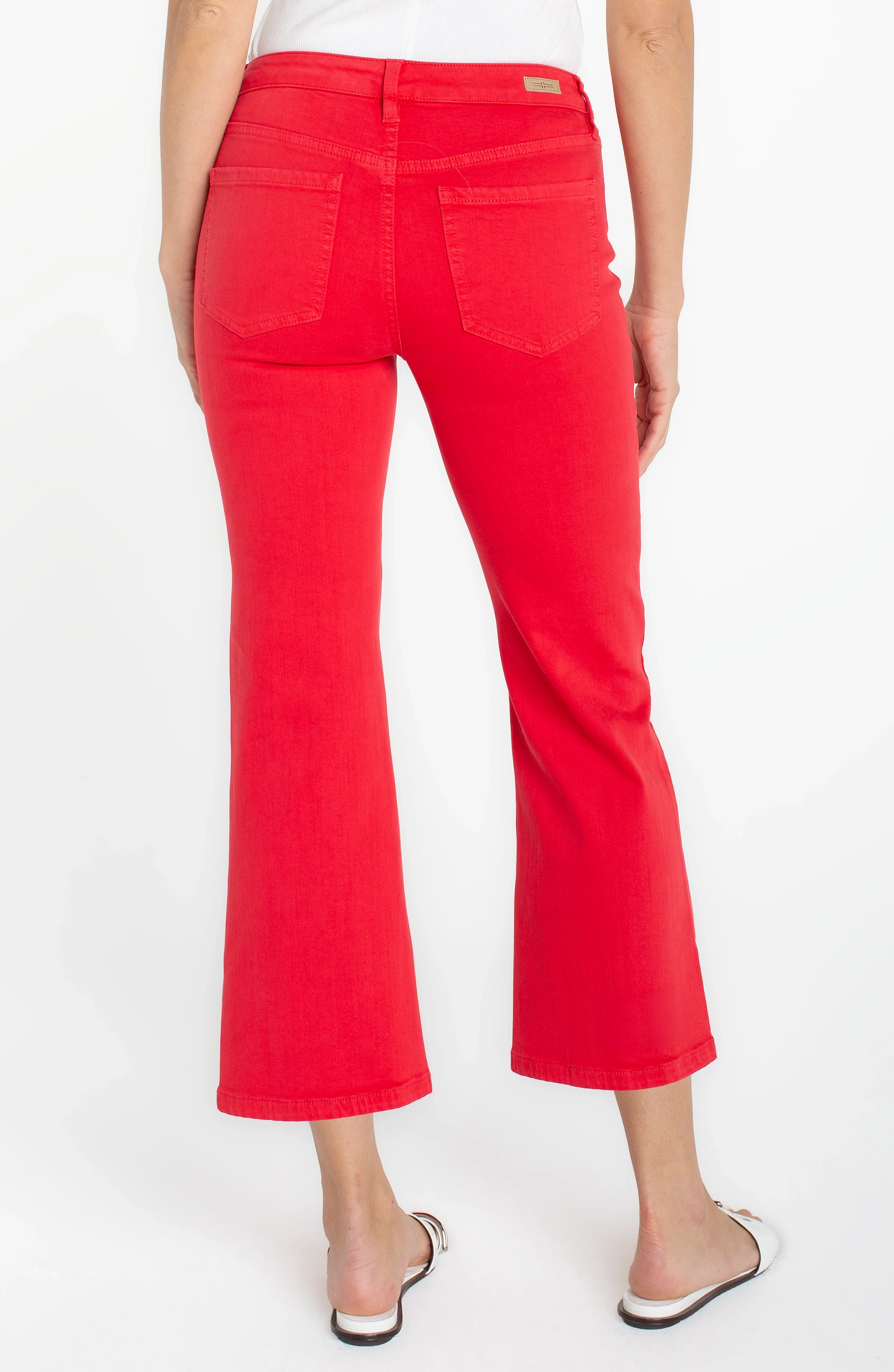 PETITE HANNAH CROP FLARE WITH SLIT HEM - Image 3