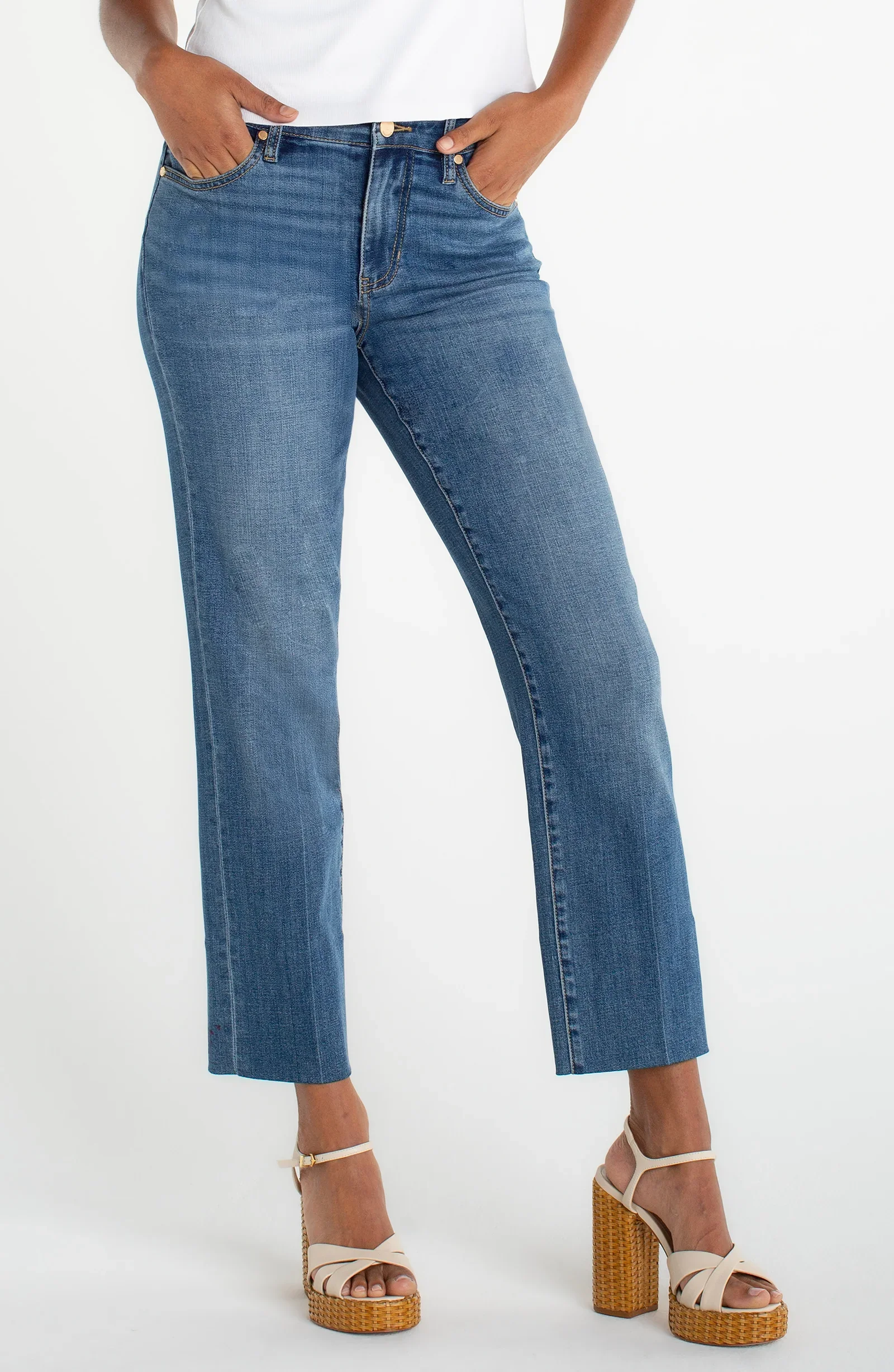 KENNEDY CROP STRAIGHT WITH BLIND HEM