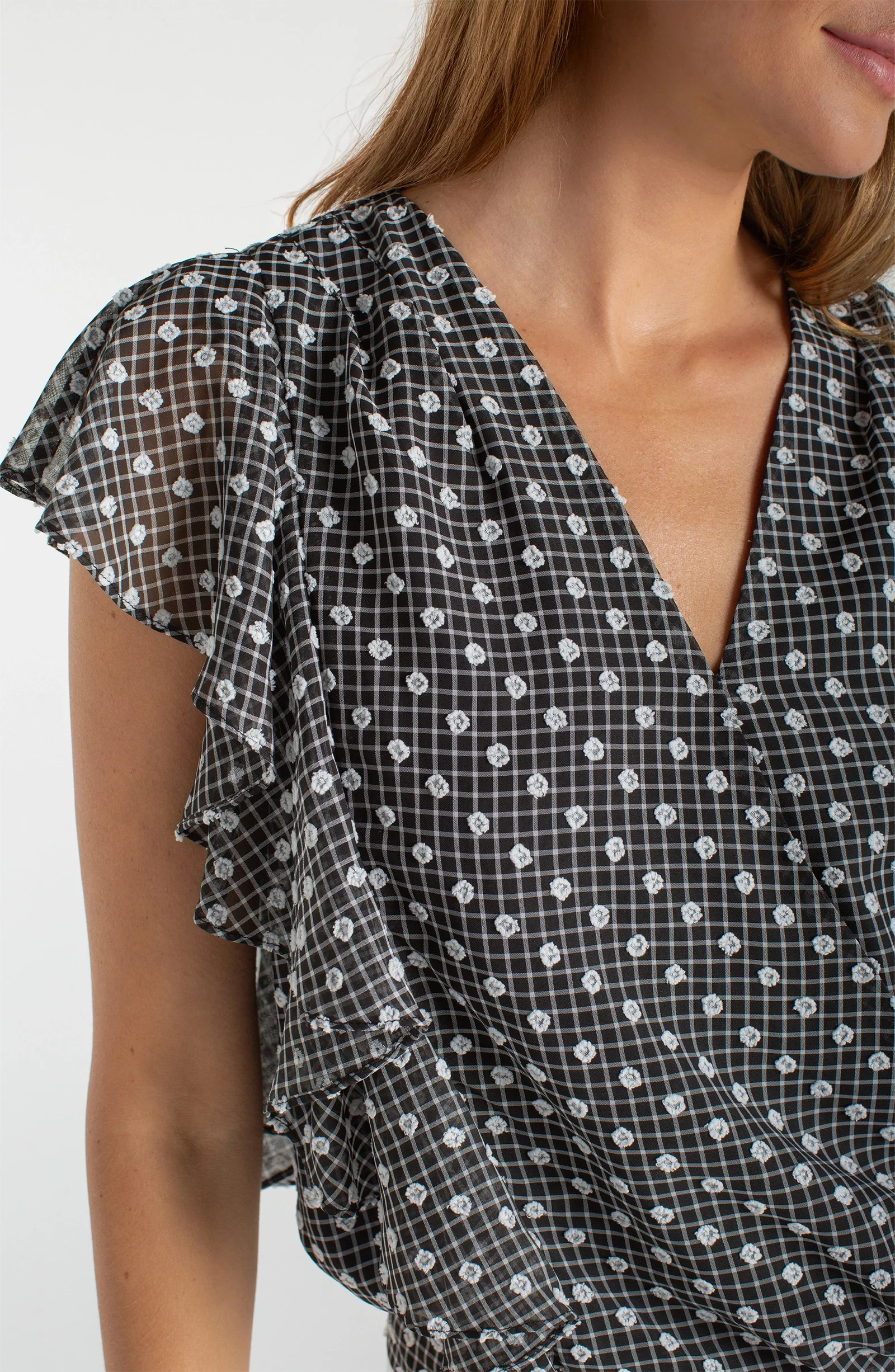 DRAPED FRONT TOP WITH WAIST TIE - Image 2
