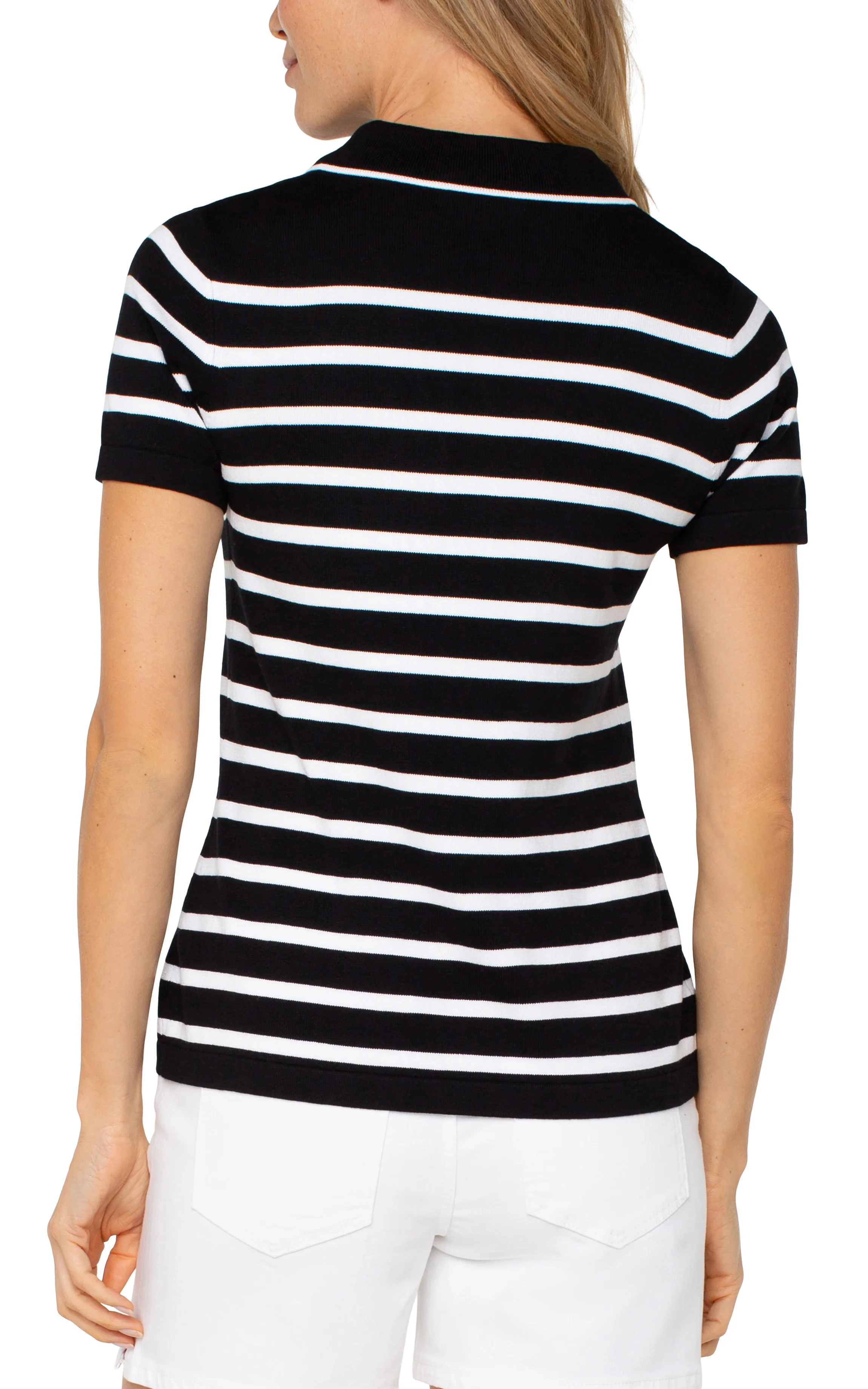 short sleeve collared sweater - Image 2