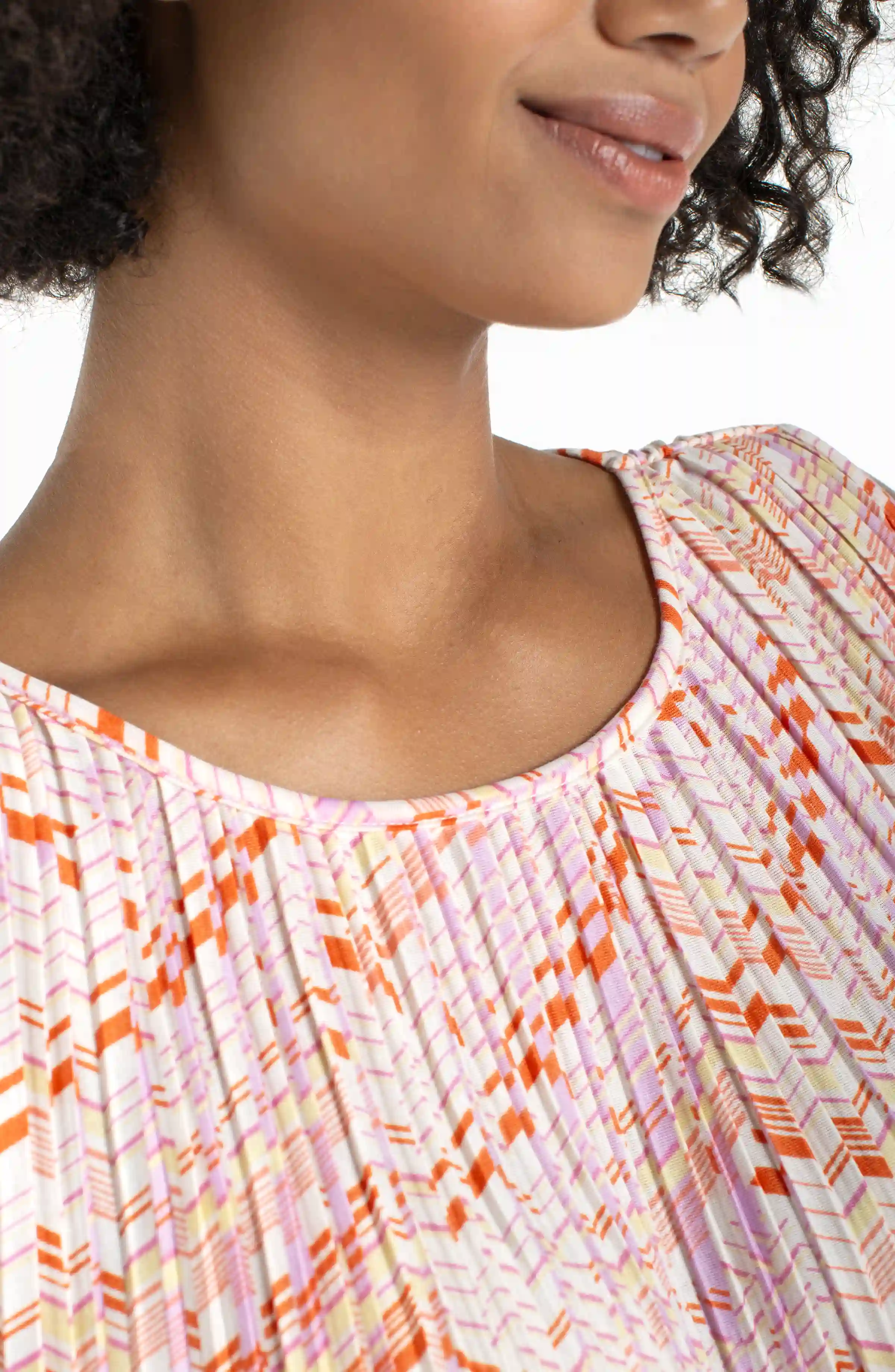 sleeveless crew neck asym hem knit top - Image 3