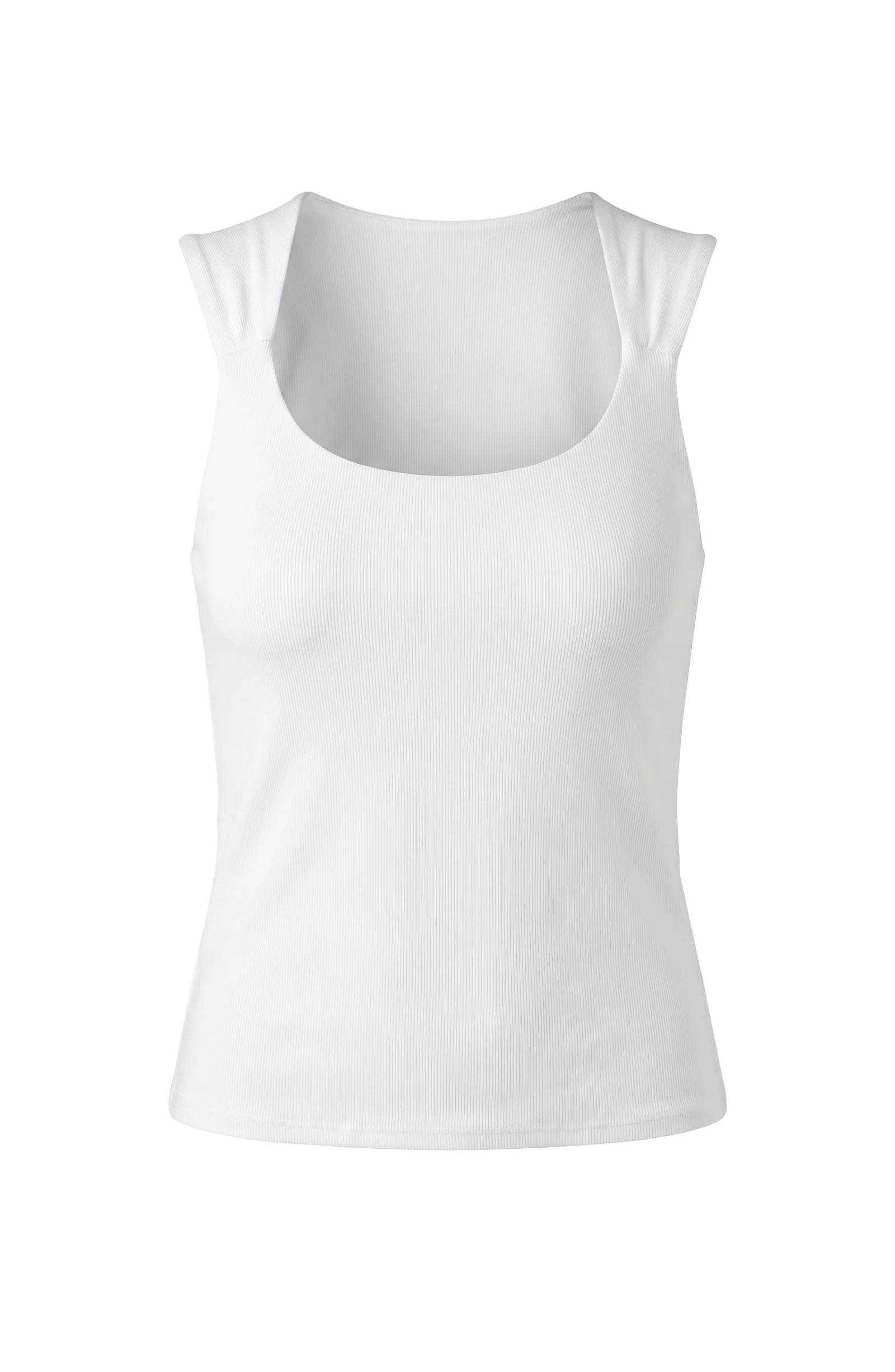SLEEVELESS BUILT-IN BRA KNIT TOP - Image 2