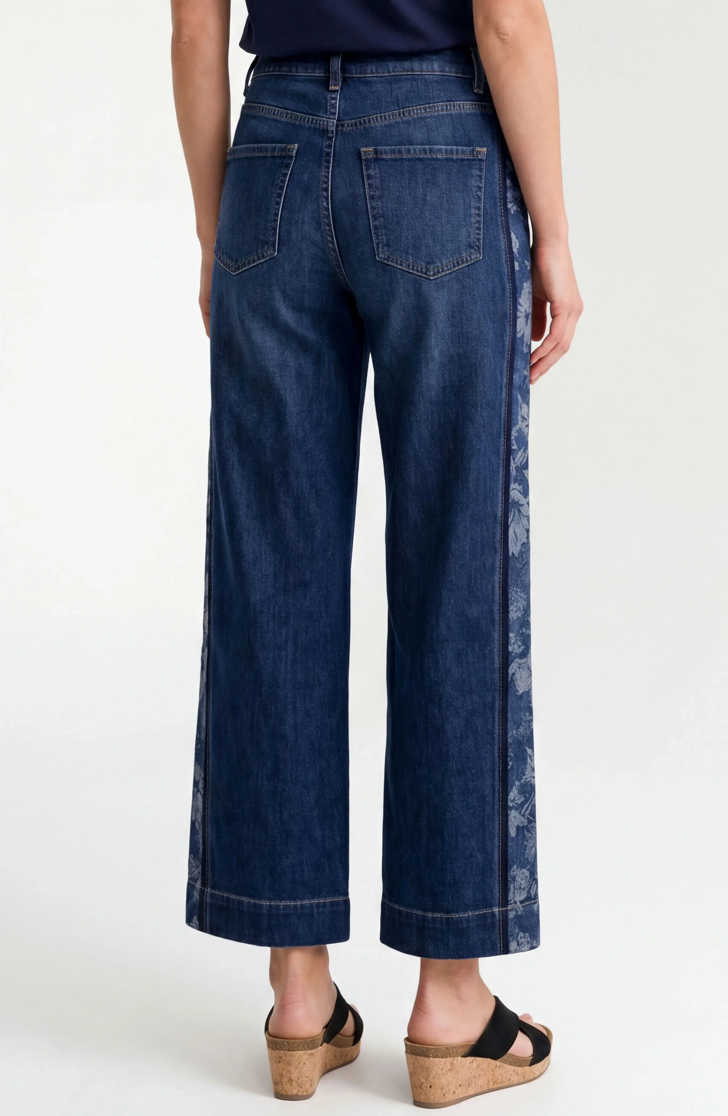 STRIDE WIDE LEG W/ JACQUARD BLOCKING - Image 4